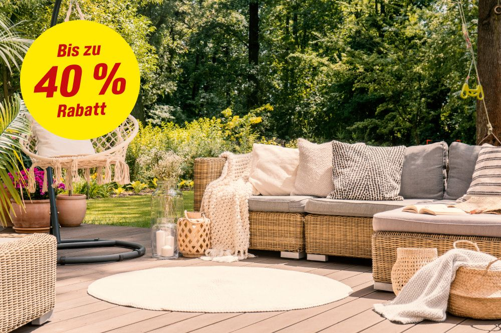 Bis zu 40 % Rabatt